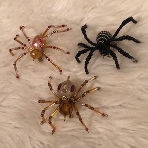 Hand Beaded Spider Brooch/Pin